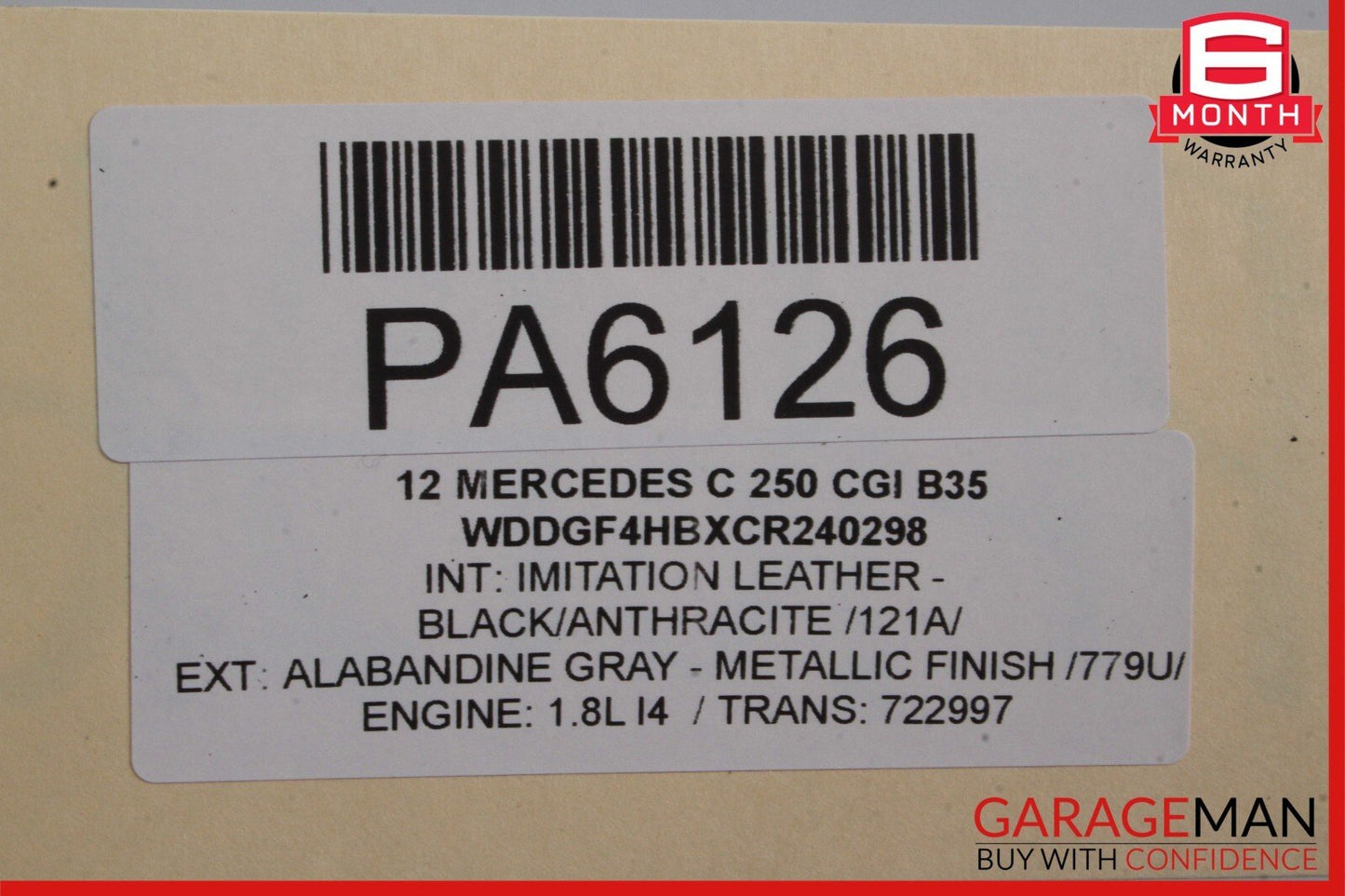 08-14 Mercedes W204 C300 C350 RWD Power Steering Rack & Pinion Assembly