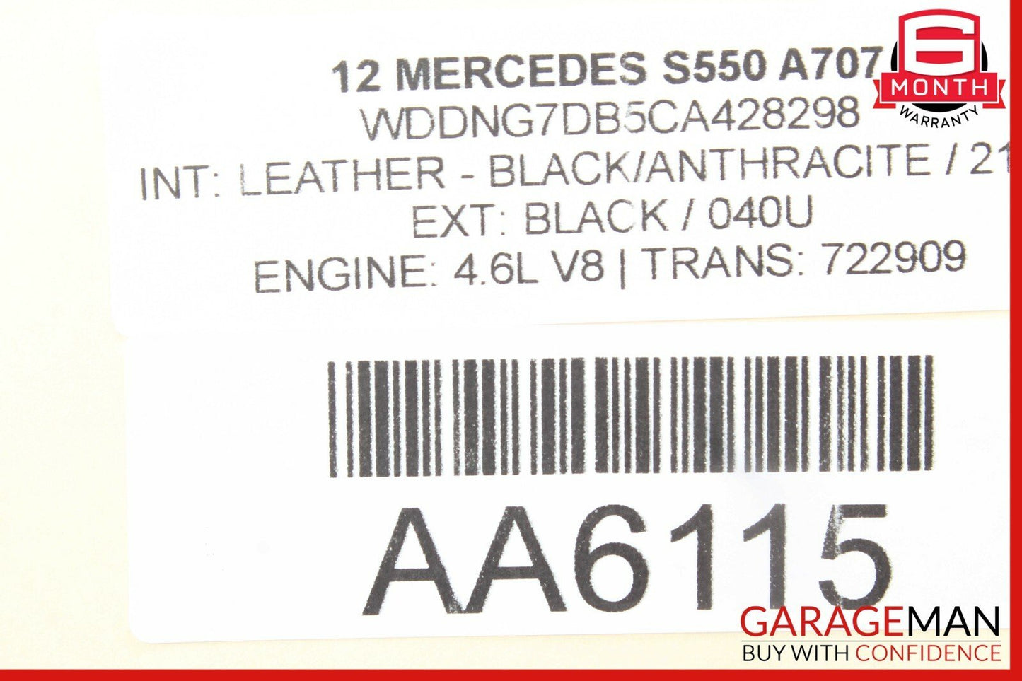 07-13 Mercedes W221 S350 S550 Rear Left or Right Side Door Control Module OEM