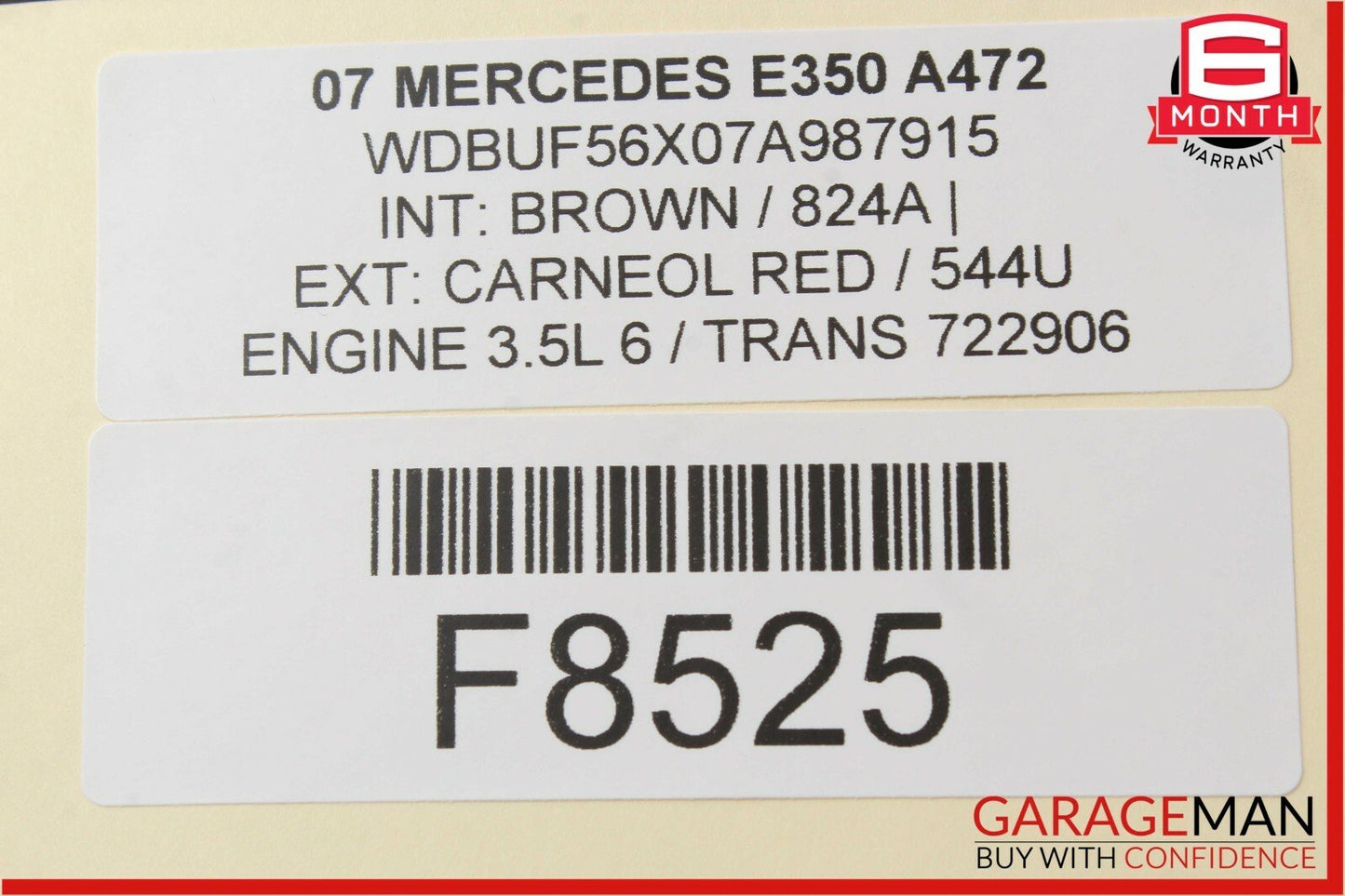 03-09 Mercedes W211 E350 Rear Right Passenger Side Door Lock Latch Actuator