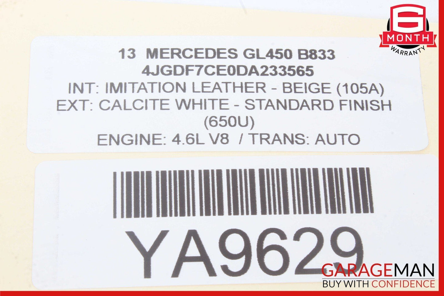 12-19 Mercedes X166 GL450 ML400 Rear Right or Left Side Half Axle Shaft OEM