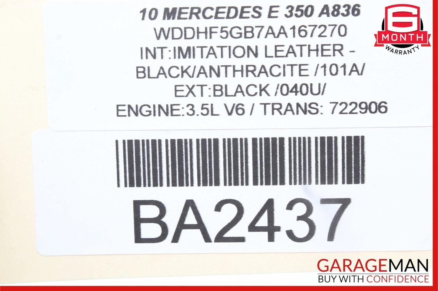 06-11 Mercedes W219 CLS500 CLS550 Rear Left Driver Door Lock Latch Actuator OEM