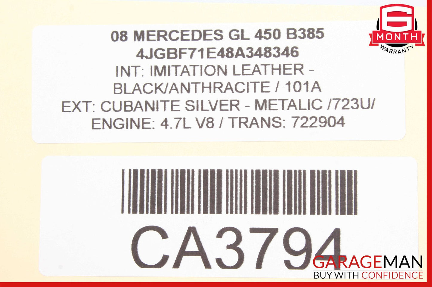 06-12 Mercedes GL450 R350 ML550 Front Left Side Exterior Door Handle Assembly