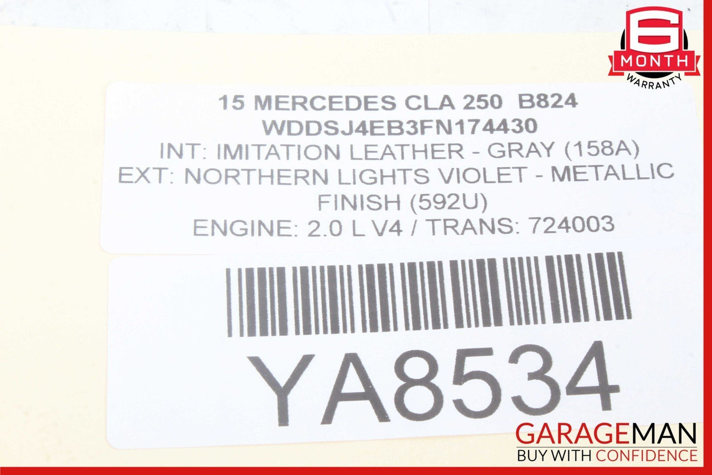 10-19 Mercedes W117 CLA250 E550 AMG Rear Right Side Exterior Door Handle OEM