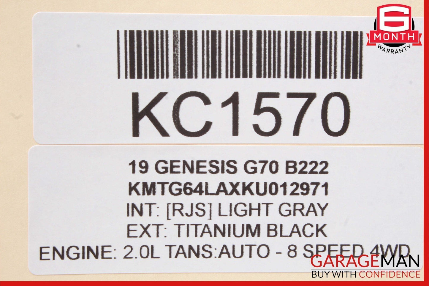 19-21 Genesis G70 Front Left Side A/C Air Vent Panel 94790-G9100 OEM