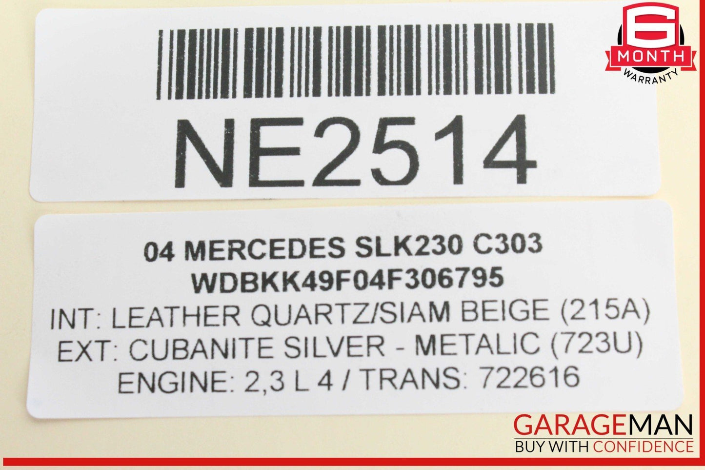 97-04 Mercedes R170 SLK230 CLK430 CLK55 Power Steering Gear Box 1244610805 OEM