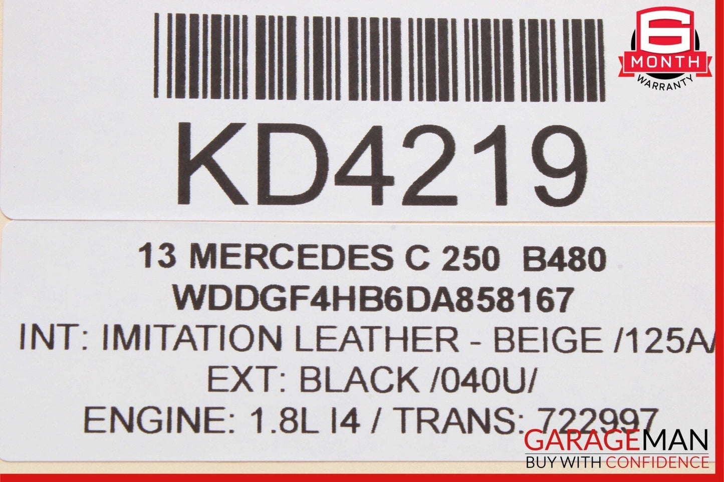08-14 Mercedes W204 C250 C300 Rear Trunk Tailgate Release Open Handle Trim