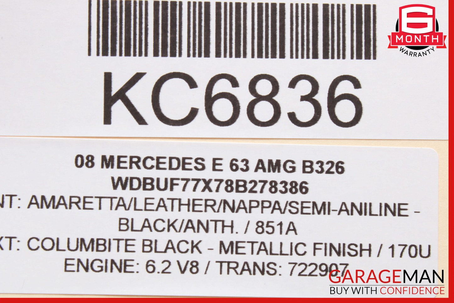 07-09 Mercedes W211 E63 E320 Front Right Passenger Door Handle Keyless Go OEM