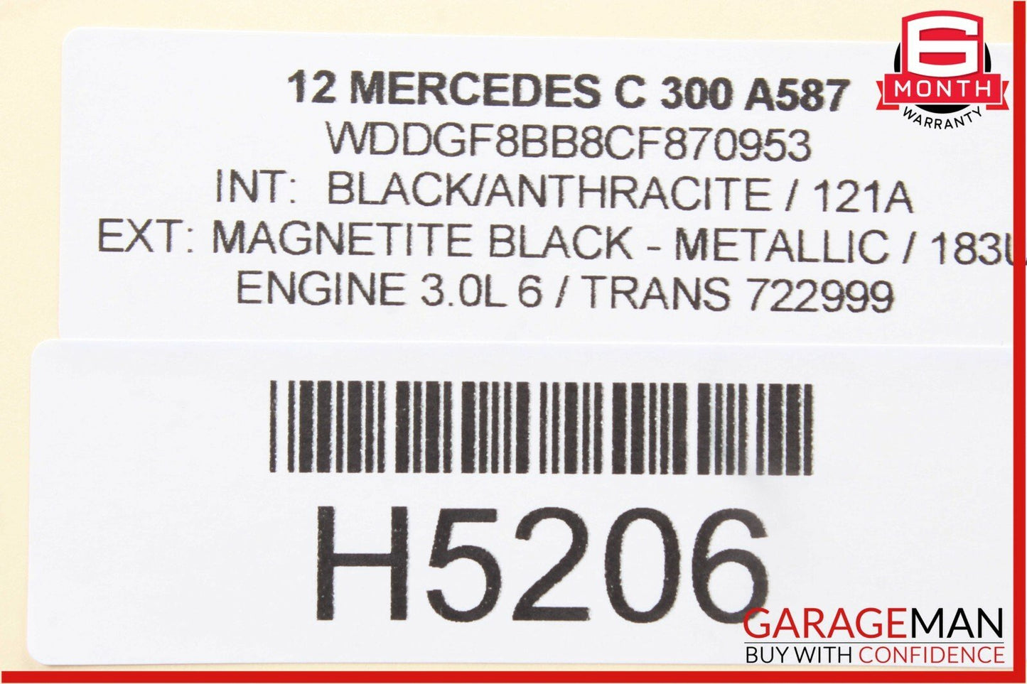 08-14 Mercedes W204 C300 C63 AMG Front Right Side Seatbelt Seat Belt Retractor