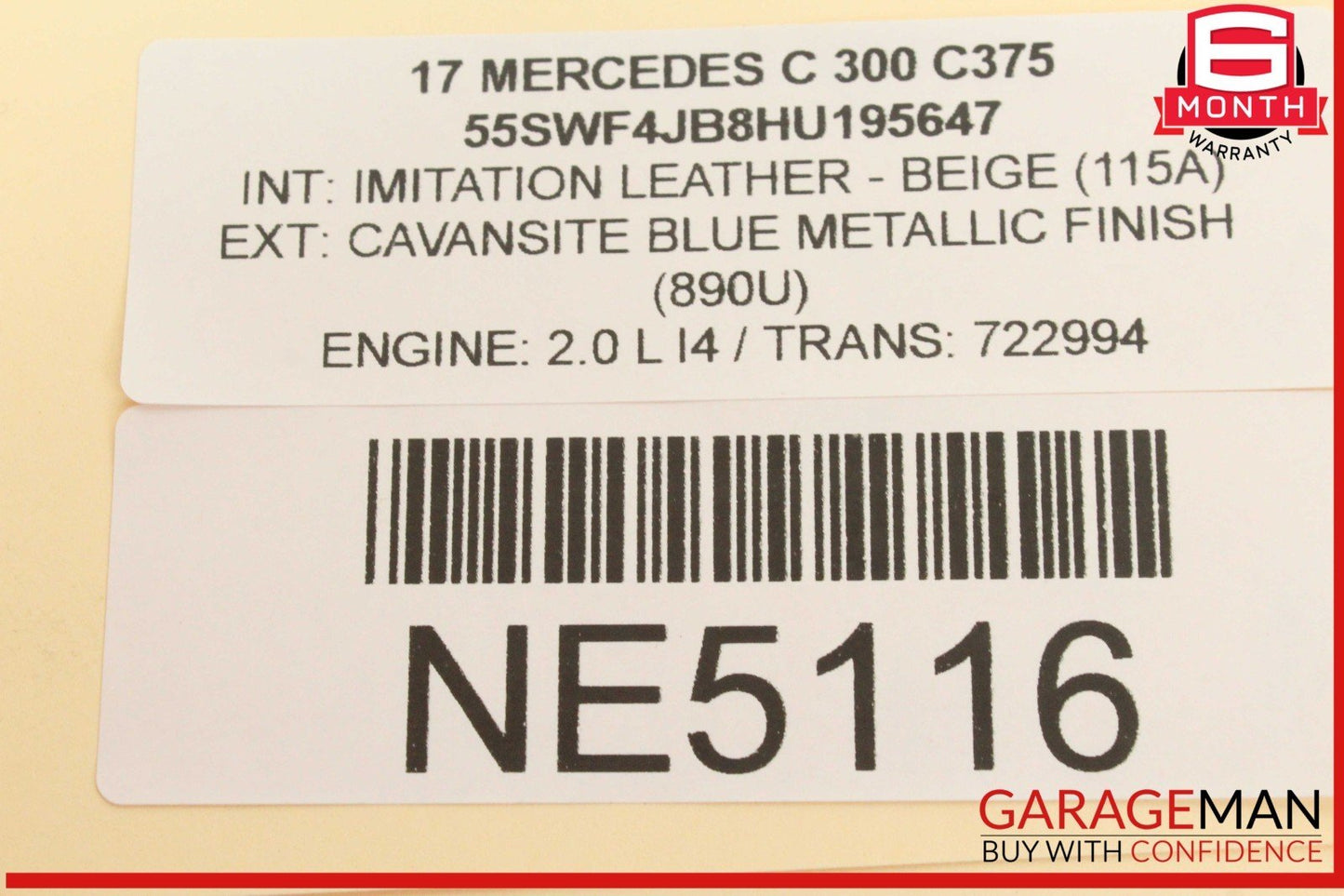 15-18 Mercedes W205 C300 Center Console Cup Holder Compartment w/ Antenna OEM
