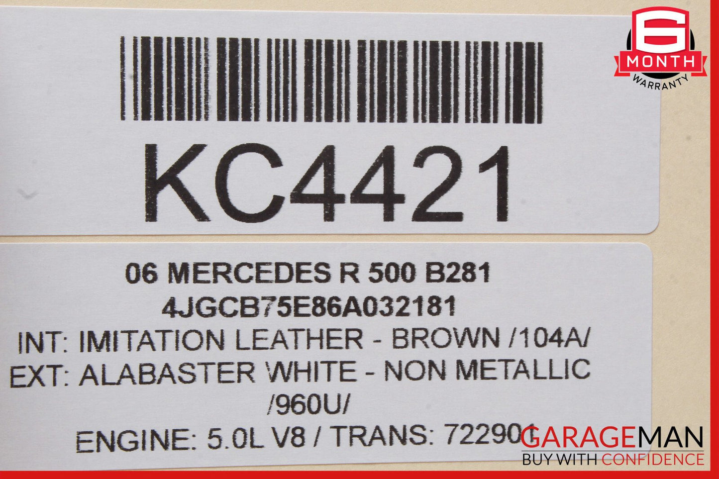 06-13 Mercedes W251 R500 GL450 Window Regulator Motor Front Right Side OEM