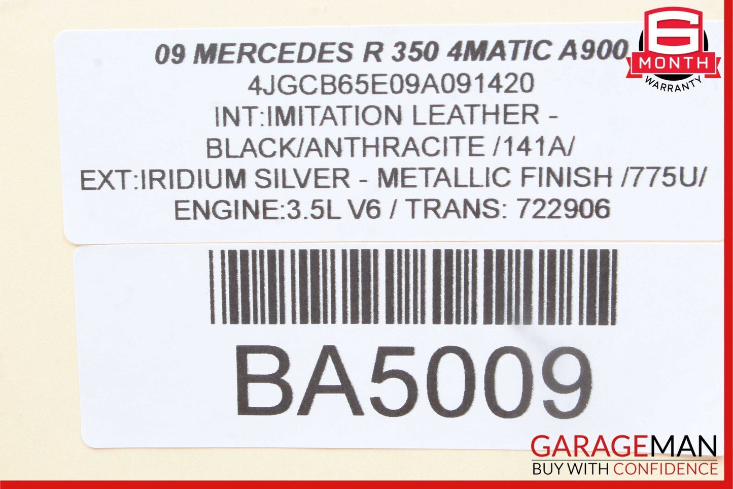 06-13 Mercedes W251 R350 GL450 ML350 Panoramic Sunroof Sun Roof Motor 1648201442