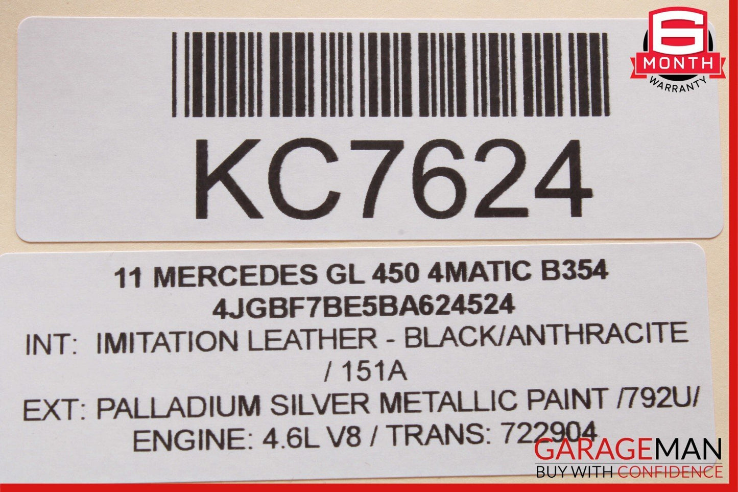 09-12 Mercedes X164 GL450 ML350 Command Head Unit Navigation Radio CD Player OEM