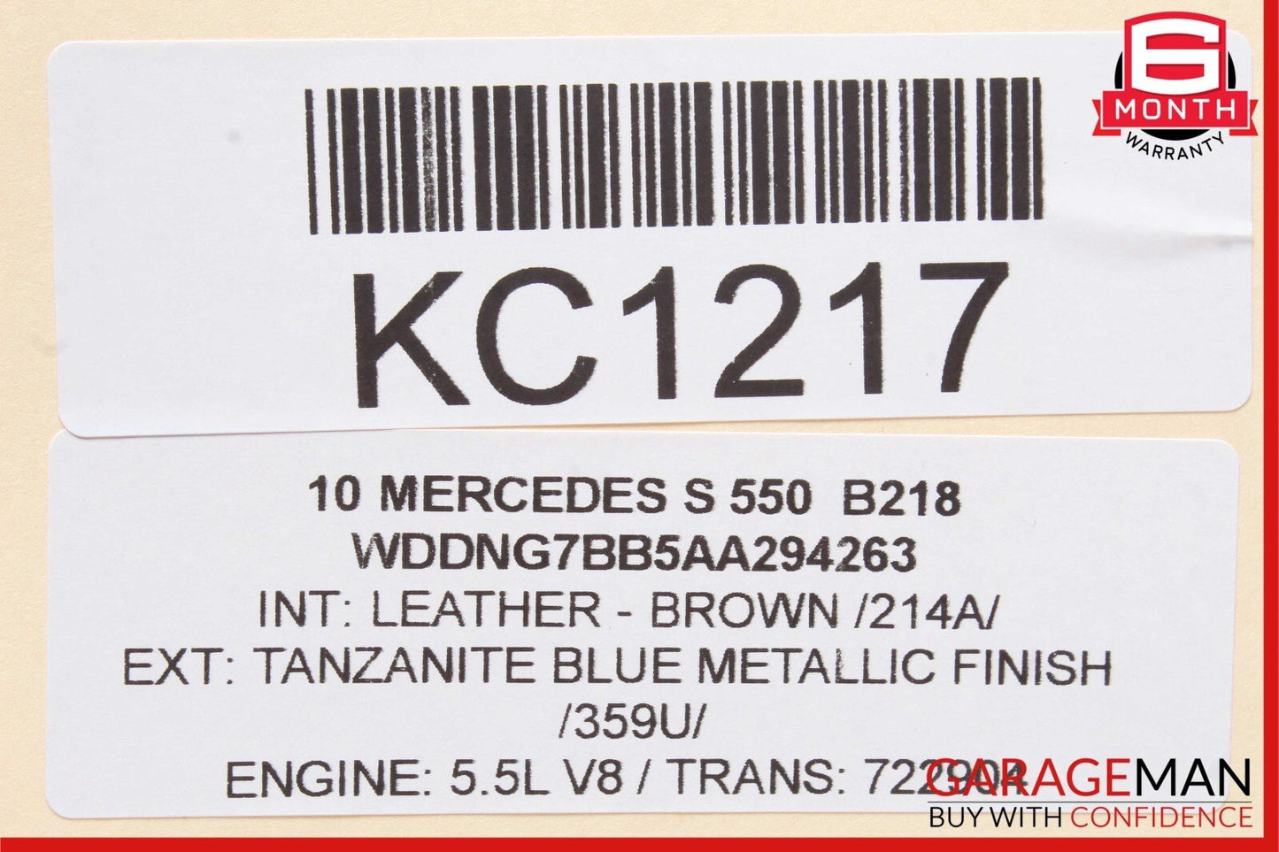 07-13 Mercedes W221 S550 S400 Rear Right or Left Side Door Control Module OEM