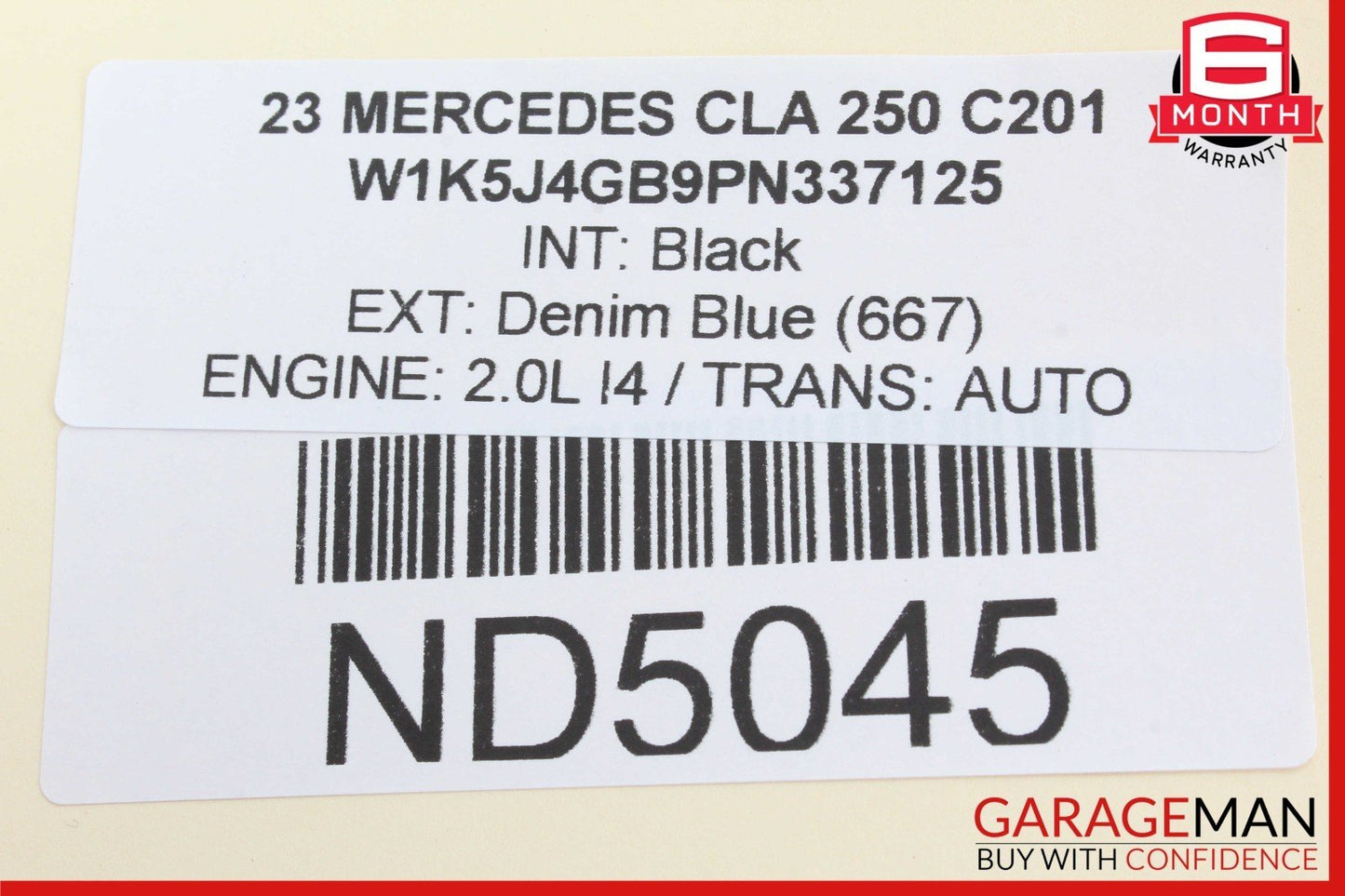 19-23 Mercedes W118 CLA250 Rear Right Passenger Side Blind Spot Radar Sensor OEM