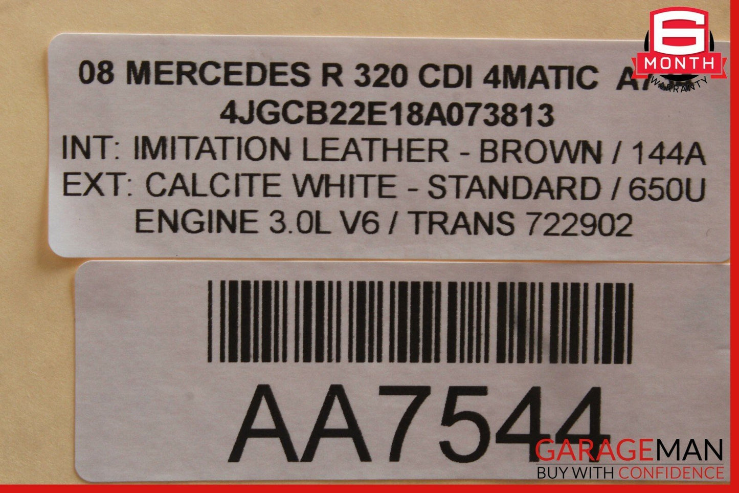 07-12 Mercedes W251 R320 GL450 2nd Row Seat Headrest Screen Monitor Display OEM