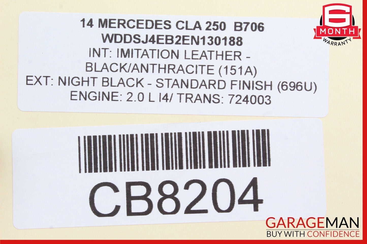 14-18 Mercedes W117 CLA250 CLA180 Front Right Side Exterior Door Handle Assy