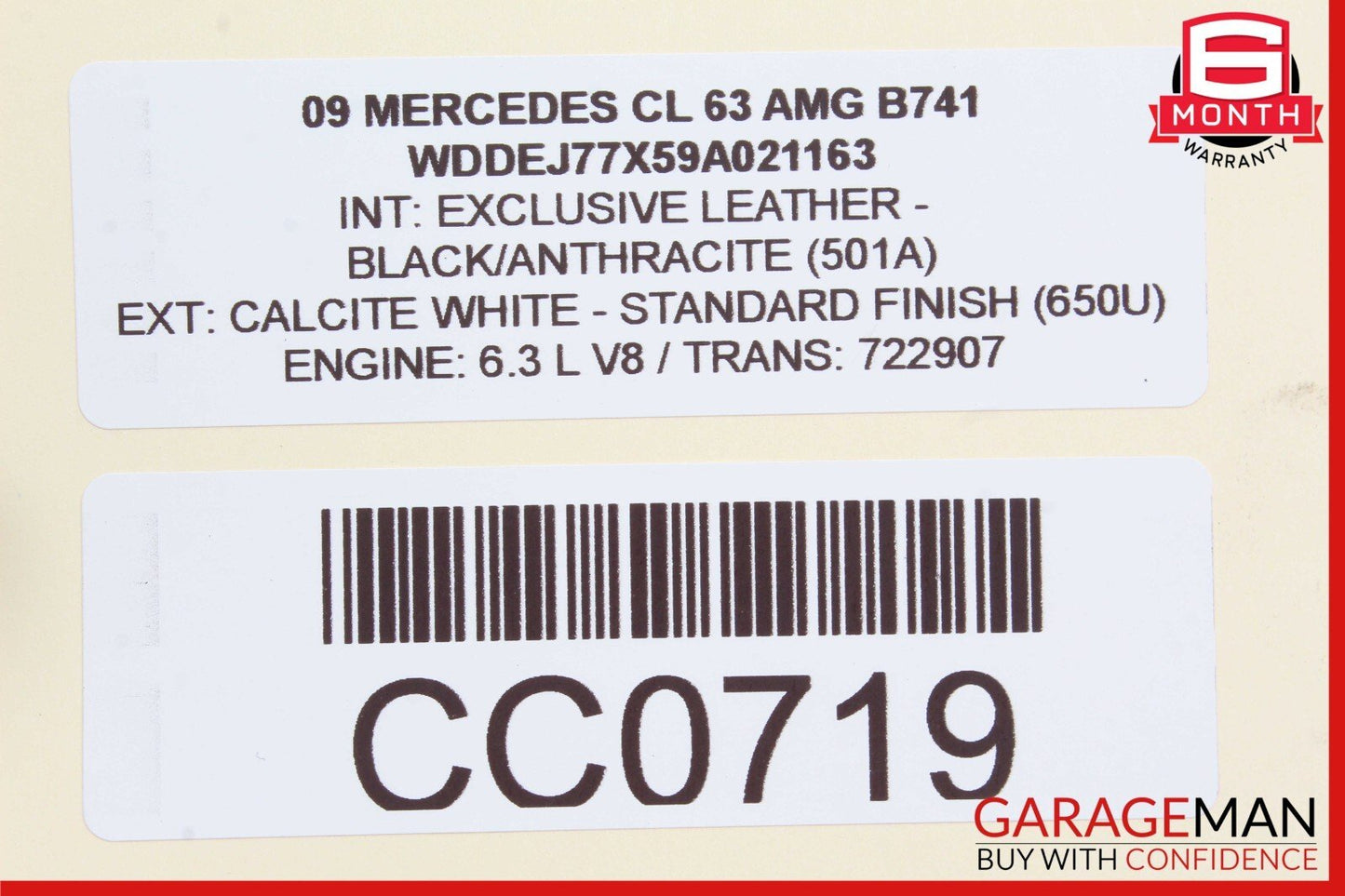 07-14 Mercedes W221 S400 S550 CL63 AMG Rear Right Side Lower Thrust Control Arm