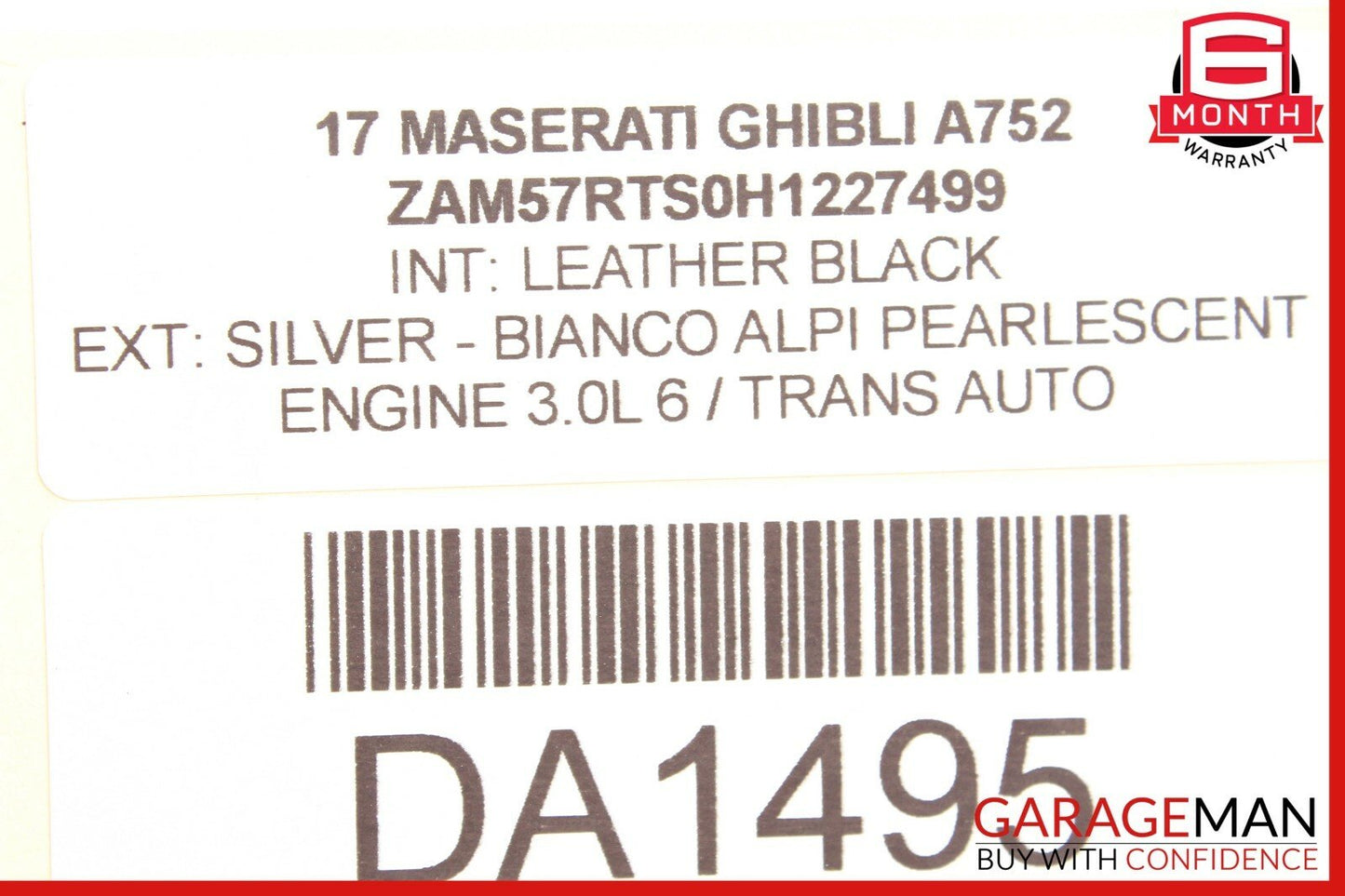 14-17 Maserati Ghibli Front Left Driver Side Exterior Door Handle Assembly OEM