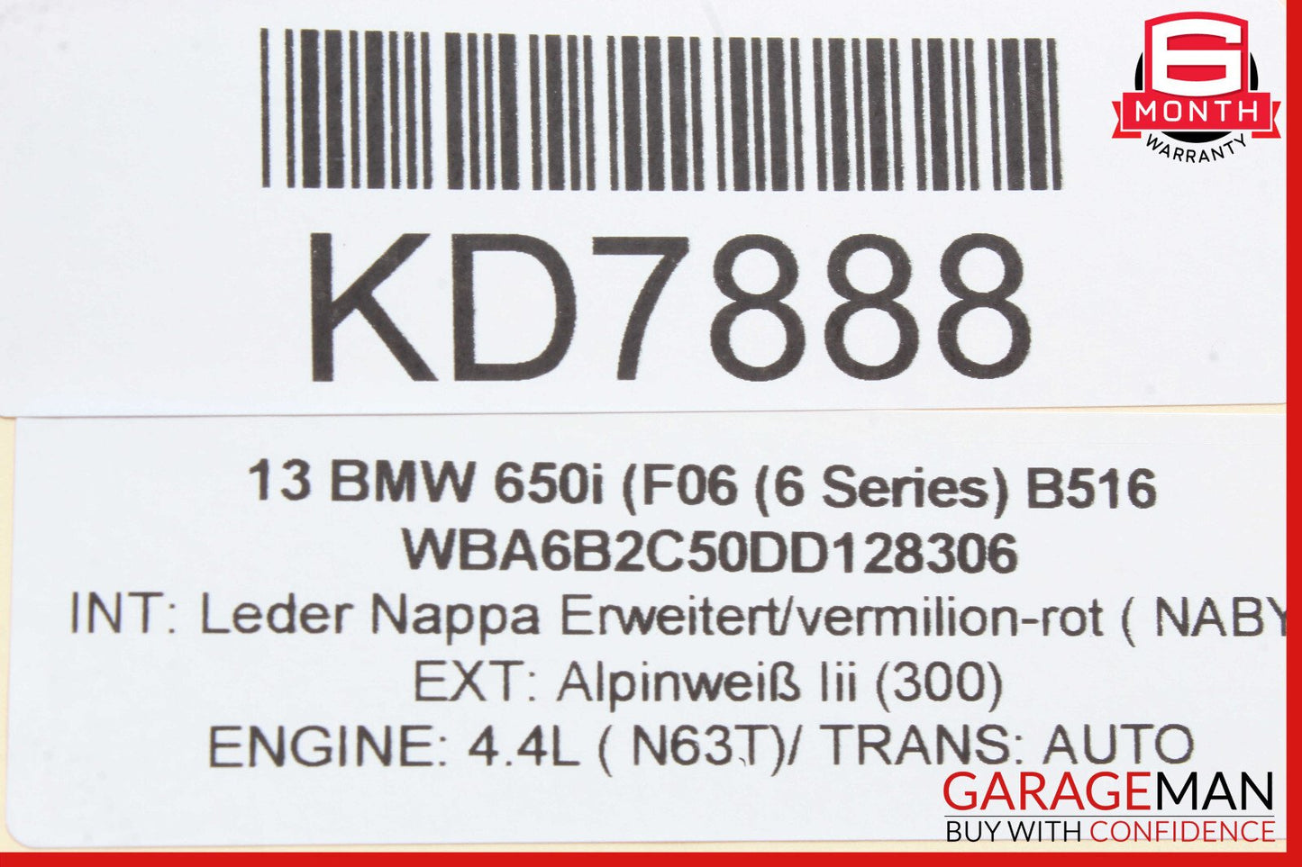 13-19 BMW 650i F06 Central Gateway Computer Control Module Unit OEM