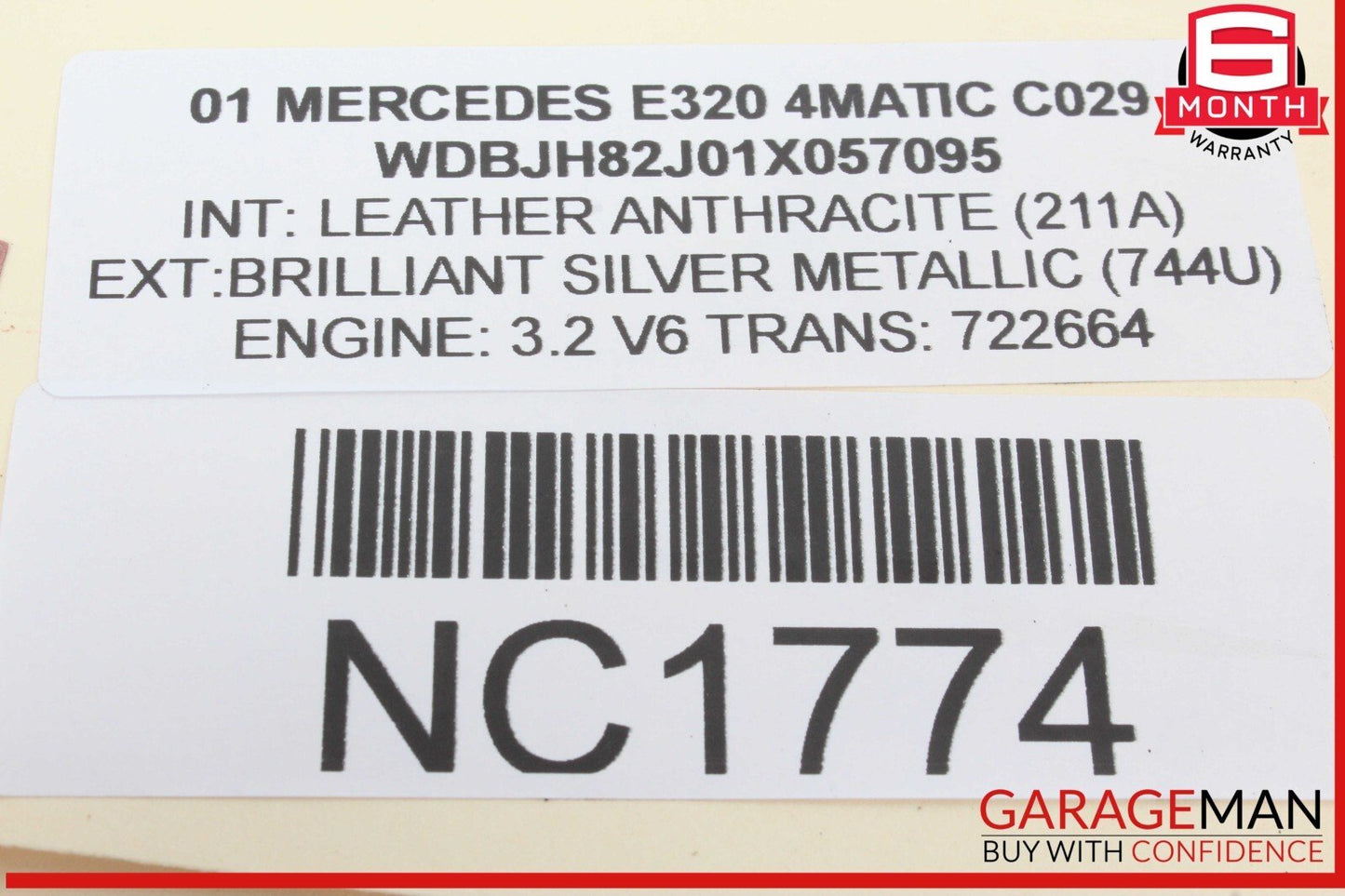 00-02 Mercedes W210 E320 4MATIC Rear Right Side Outer Tail Light Lamp OEM