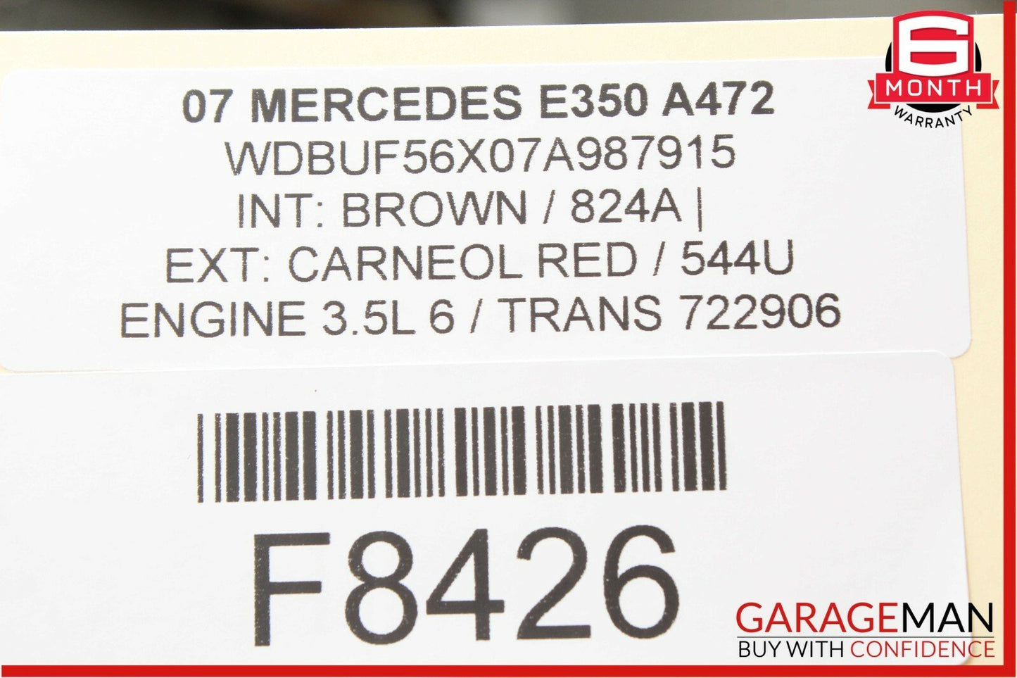 03-09 Mercedes W211 E350 Front Left Driver Side Door Control Module Unit OEM