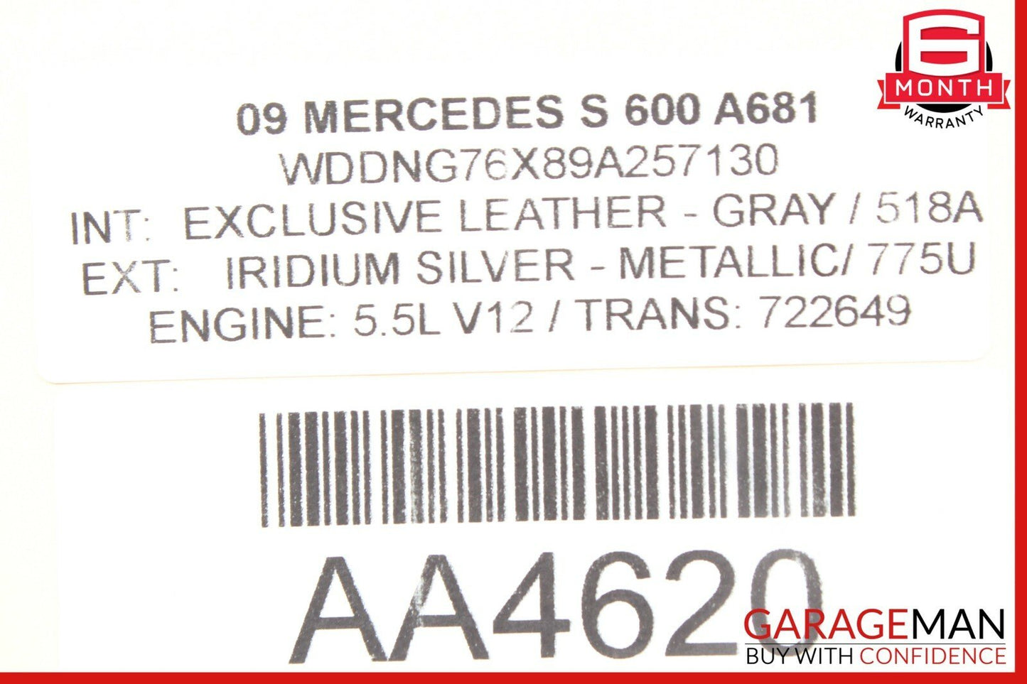 07-13 Mercedes W221 S600 S550 S65 AMG Rear Door Control Module 2218704995 OEM