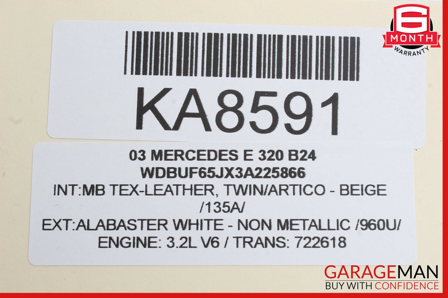 03-09 Mercedes W211 E320 E500 Door Lock Actuator Rear Left Driver Side OEM
