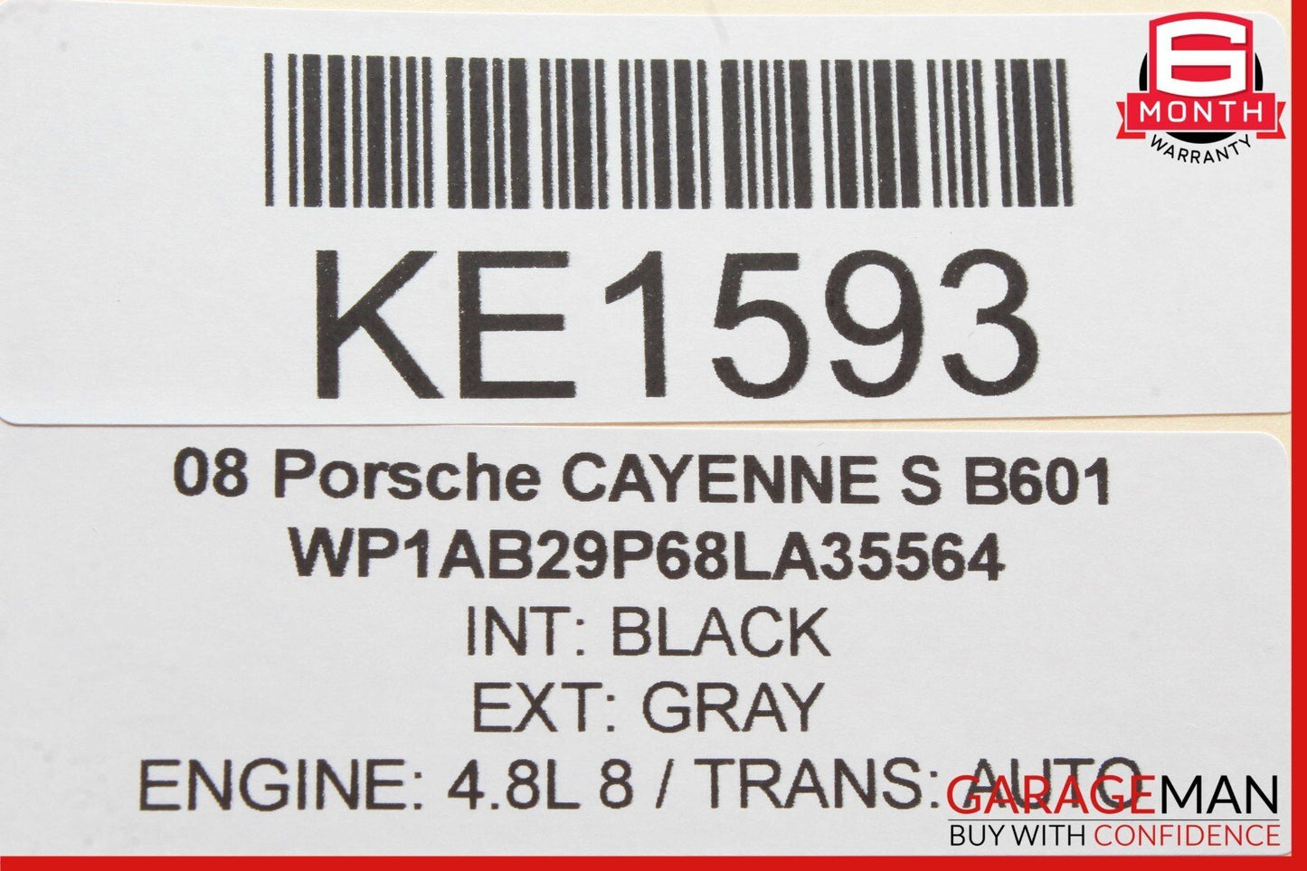 03-10 Porsche Cayenne S 955 957 Rear Right Side Door Window Regulator Motor OEM