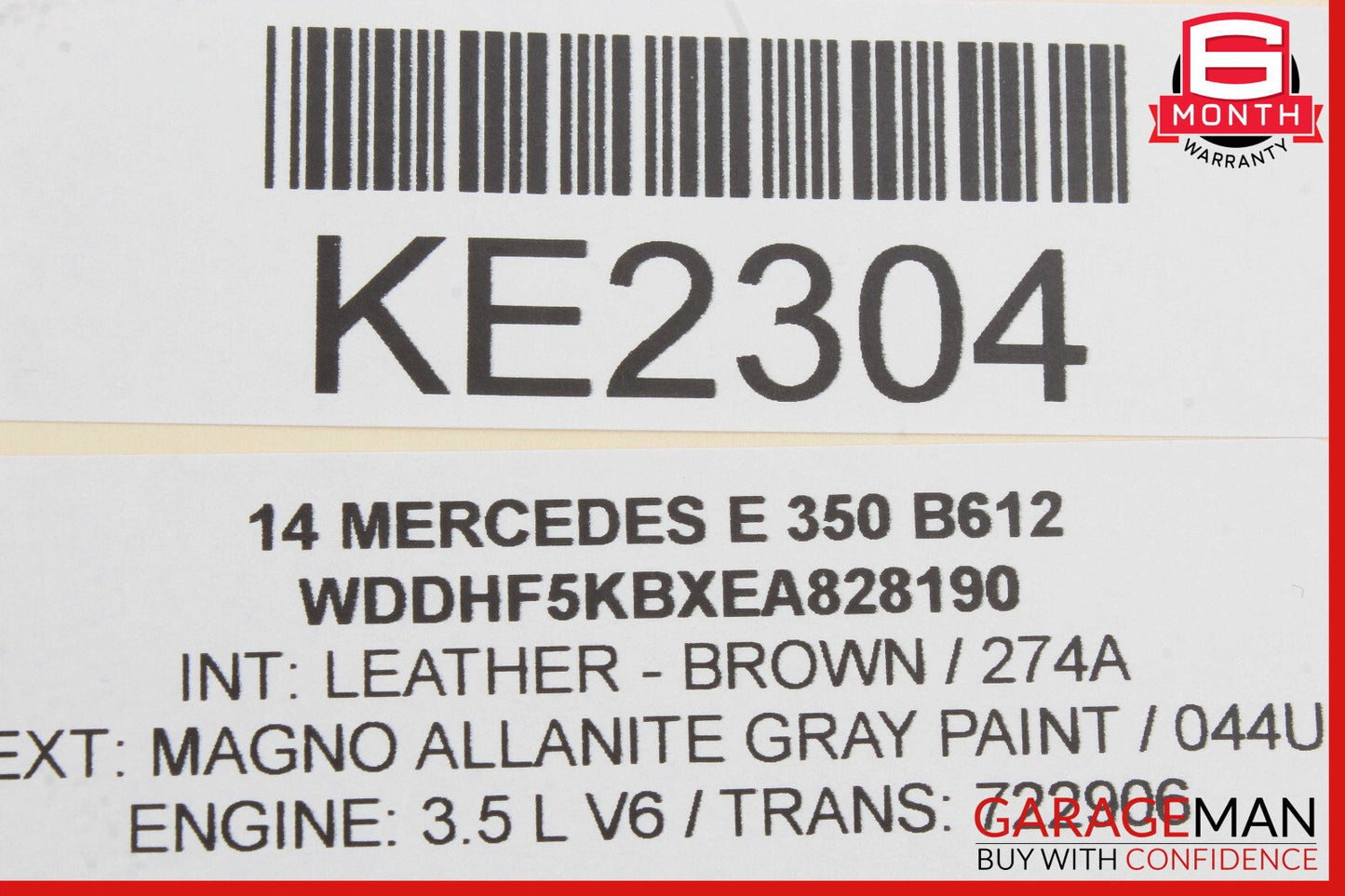 14-16 Mercedes W212 E350 E550 Rear Left Interior Door Panel Leather Black OEM