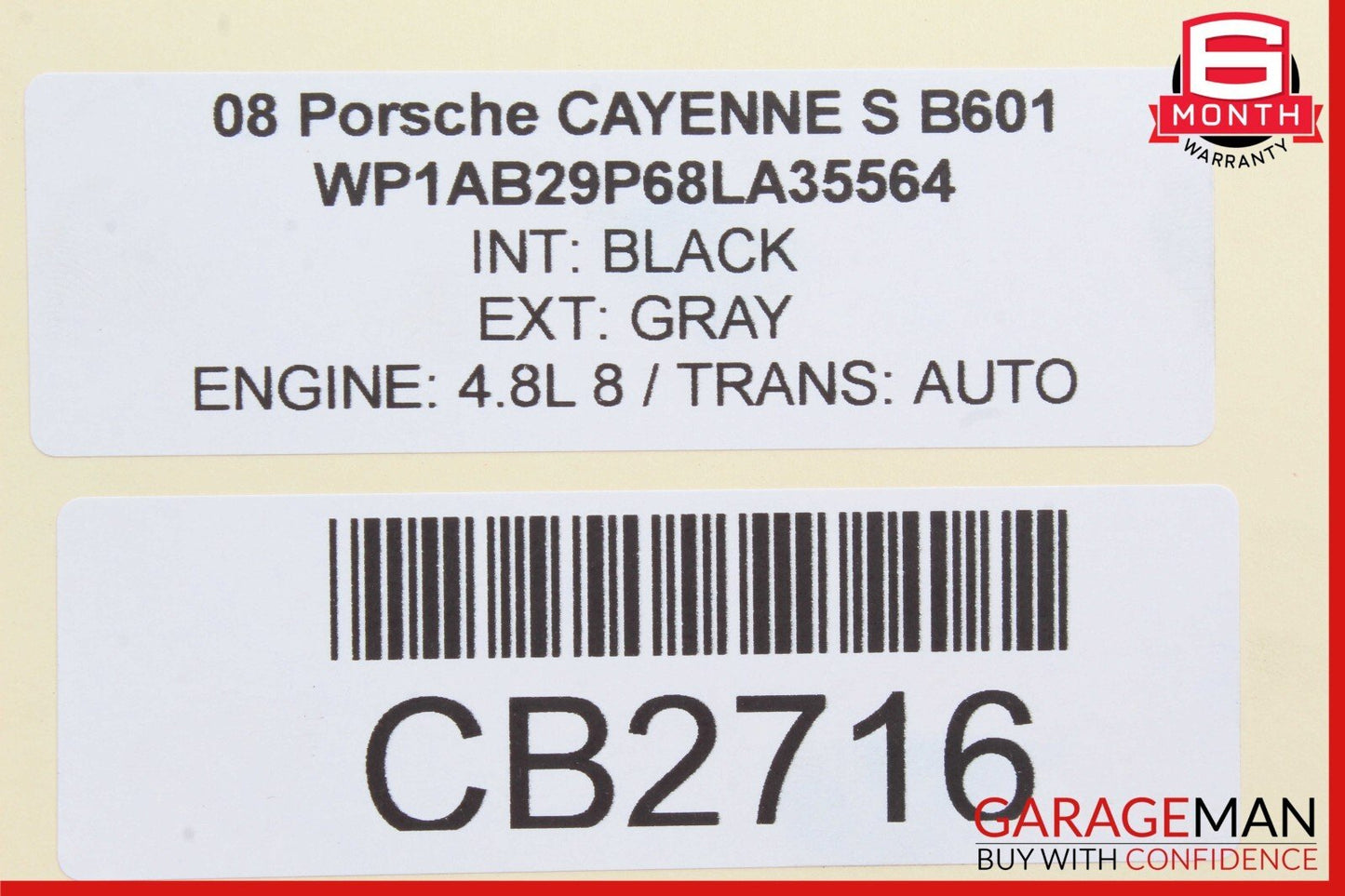 03-10 Porsche Cayenne S 955 957 Rear Right / Left Upper Rearward Control Arm OEM