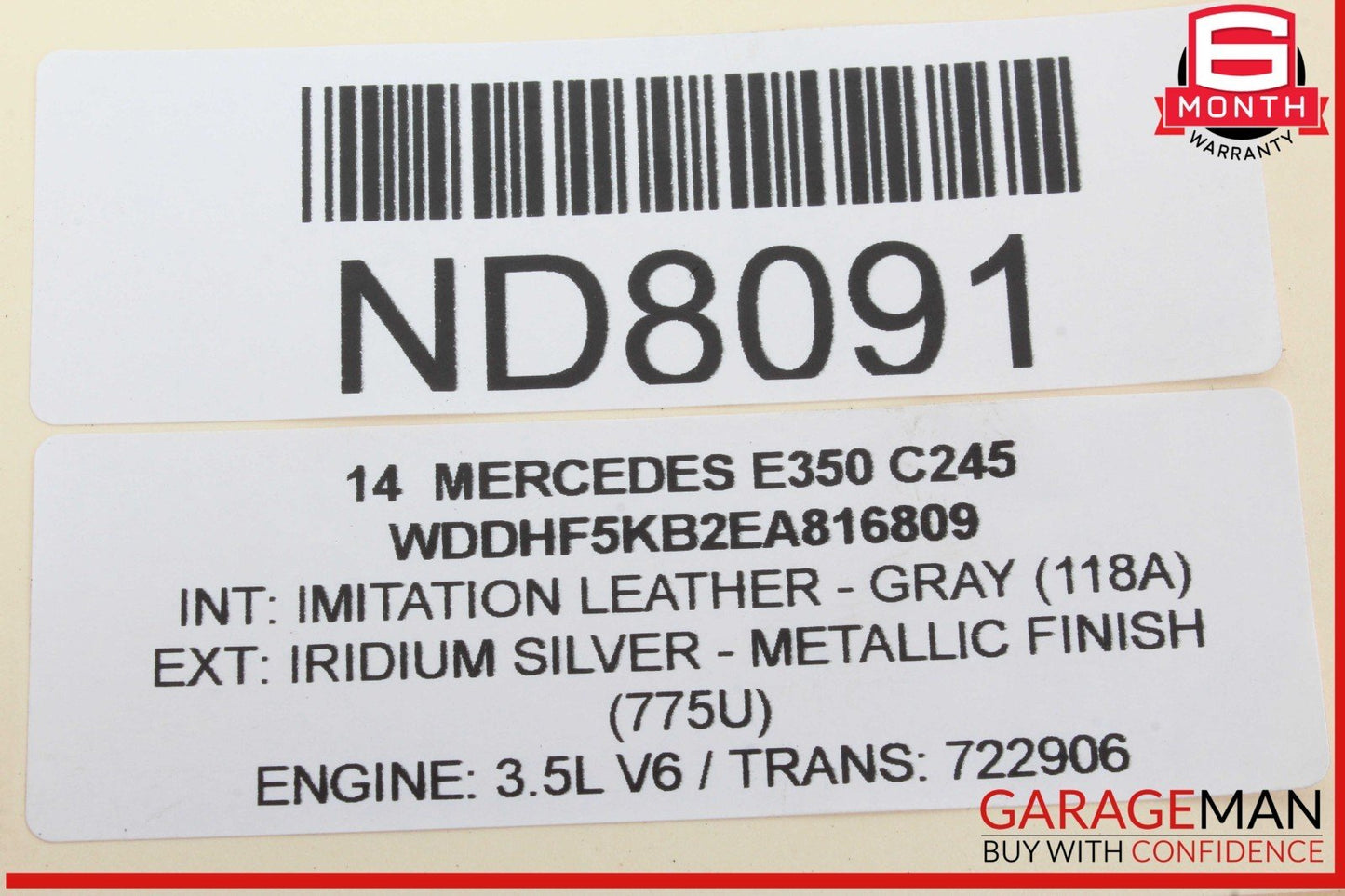10-18 Mercedes W212 E350 Trunk Lid Power Closing Motor 2047500060 OEM