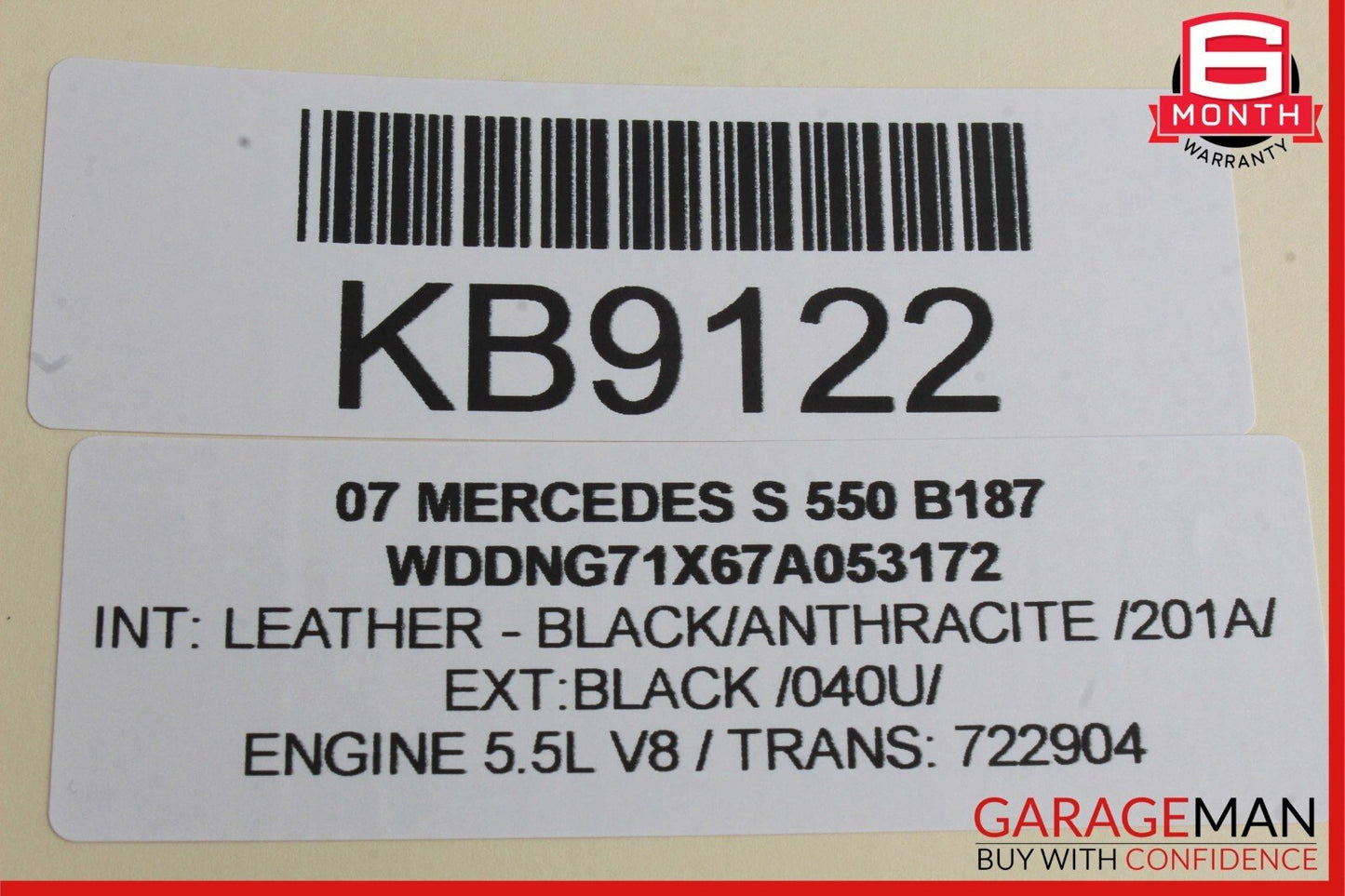 07-13 Mercedes W221 S550 Front Left Door Lock Actuator w/ Door Handle Flintgray