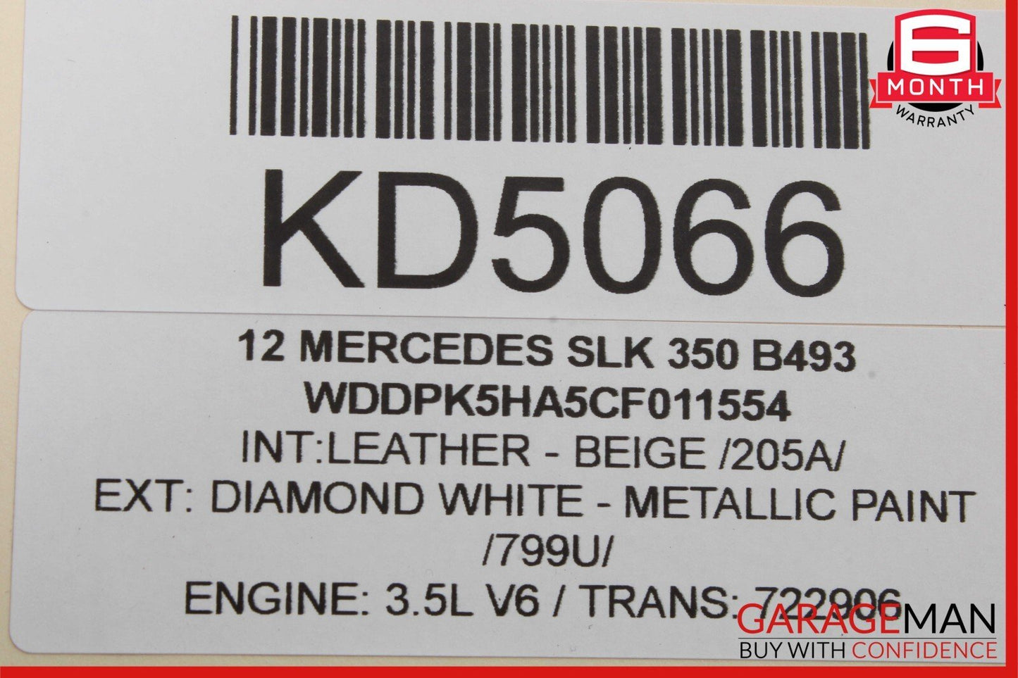 12-20 Mercedes R172 SLK250 SLK350 Right Seat Belt Seatbelt Retractor OEM