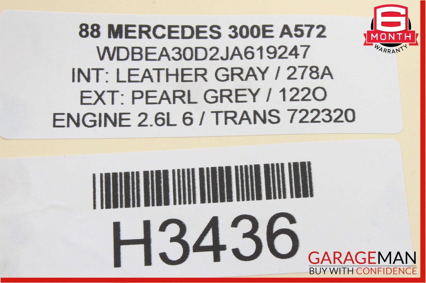 85-93 Mercedes W124 300E 400E Rear Right / Left Side Upper Control Arm