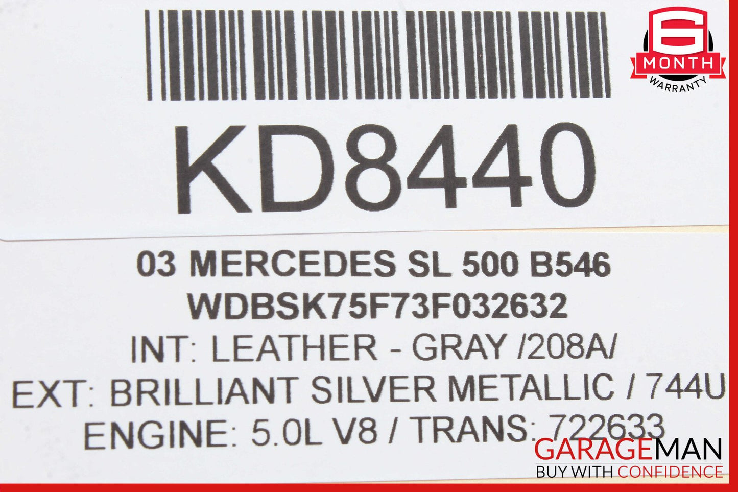 03-12 Mercedes R230 SL500 SL55 AMG Front Left SAM Fuse Box Control Module OEM