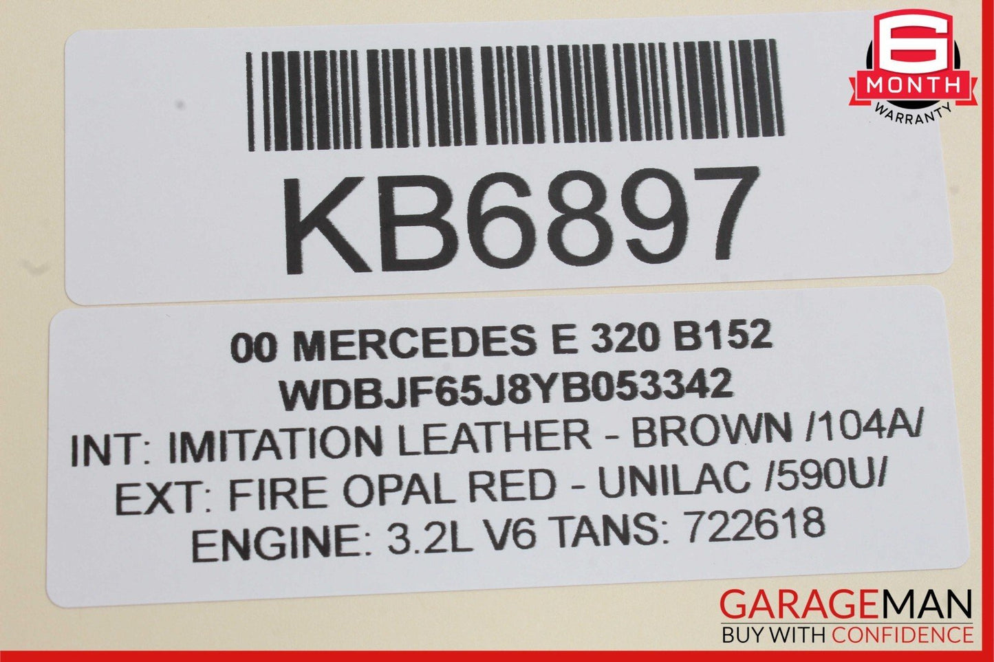96-02 Mercedes W210 E320 CL500 Voice Command Control Module 2108208026 OEM