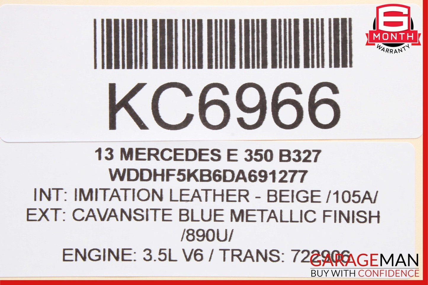 10-13 Mercedes W212 E350 E550 Front Left Exterior Door Handle Cavansite Blue