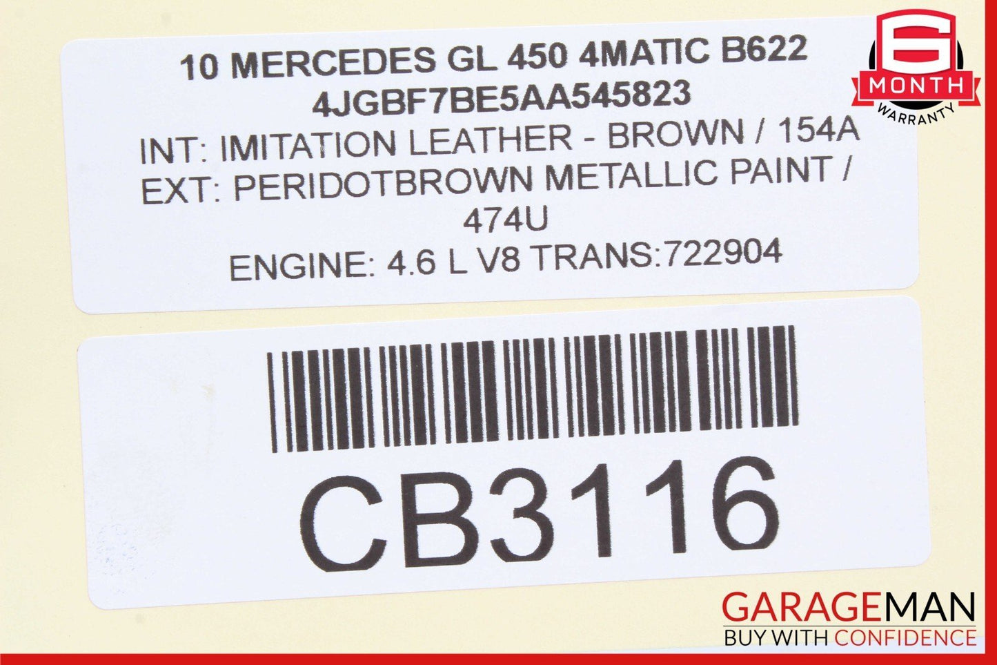 06-19 Mercedes R350 ML350 GL450 GLE63 AMG Rear Glass Windshield Wiper Motor OEM