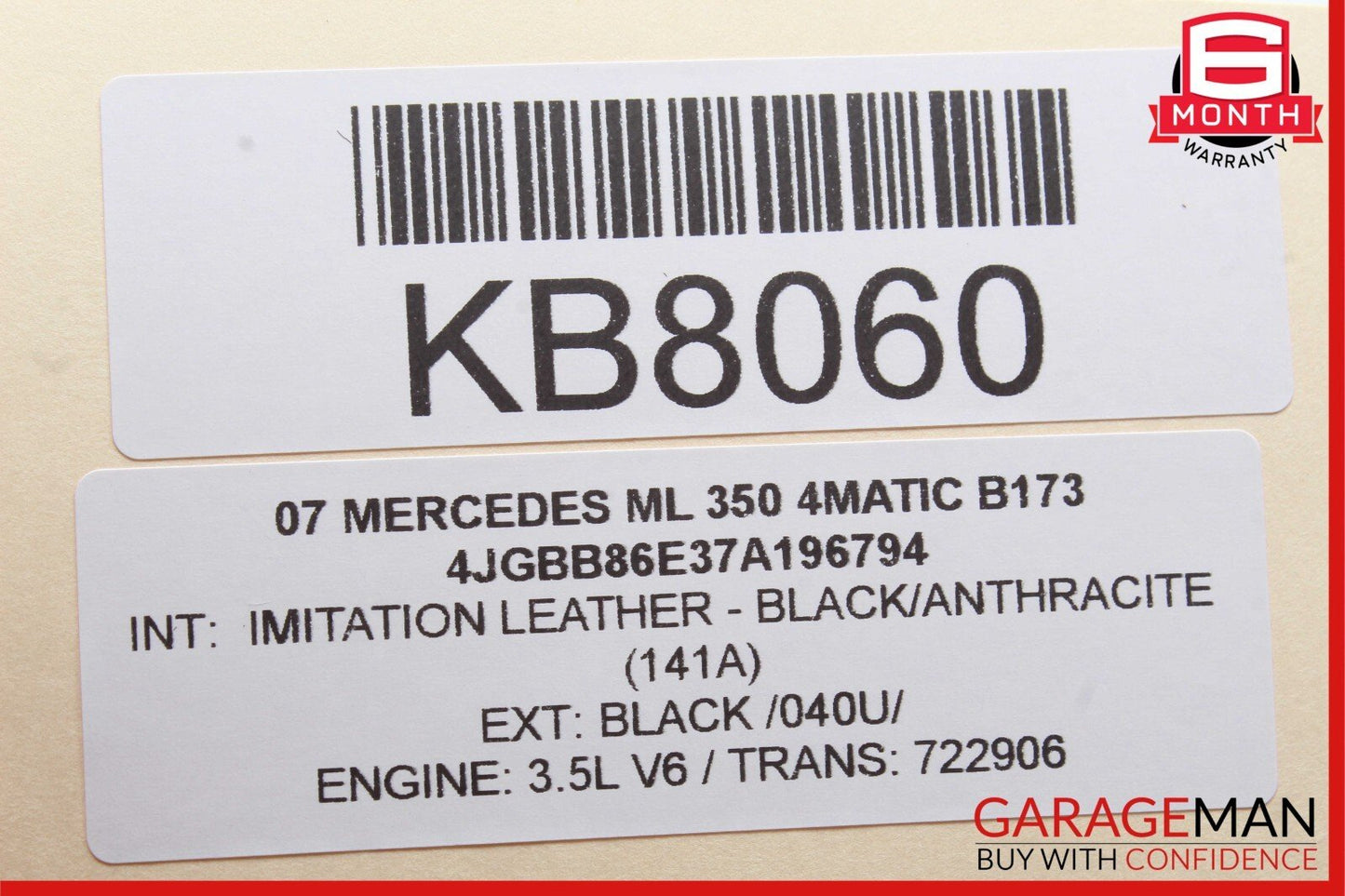 03-08 Mercedes W164 ML350 4MATIC Sirius Satellite Radio Receiver 1698270162 OEM