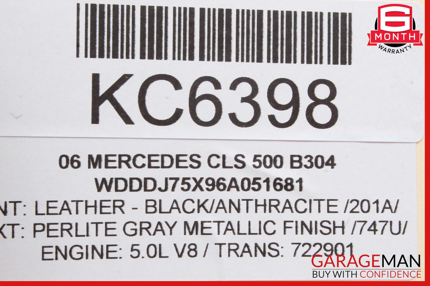 06-11 Mercedes W219 CLS500 Rear Left Door Control Module 2198200226 OEM