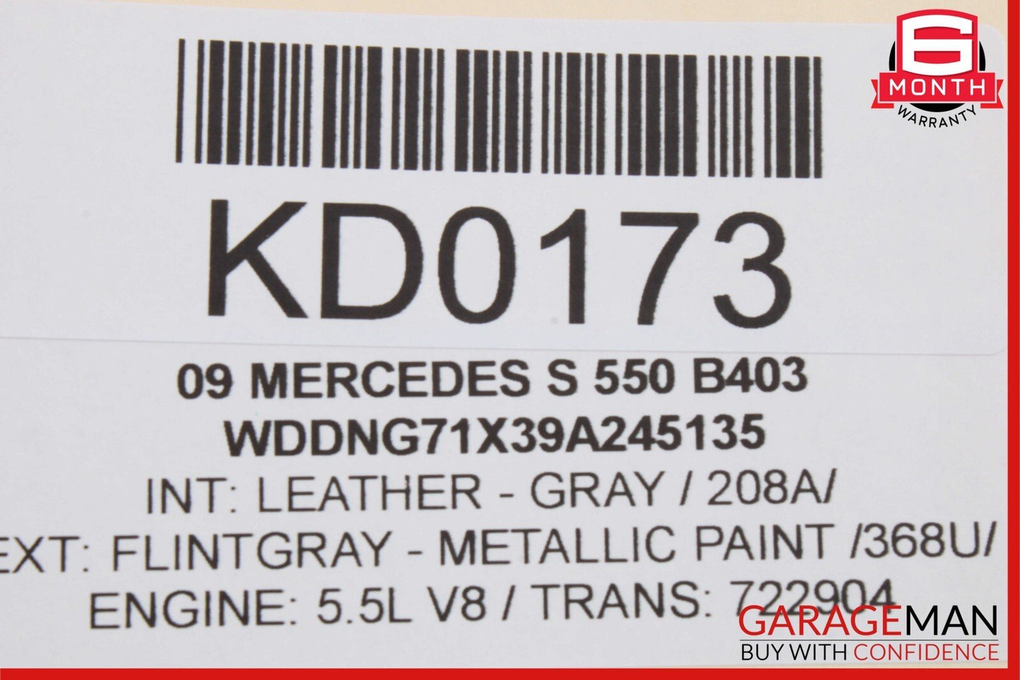 07-13 Mercedes W221 S350 S550 Rear Left Keyless Go Door Lock Latch Actuator