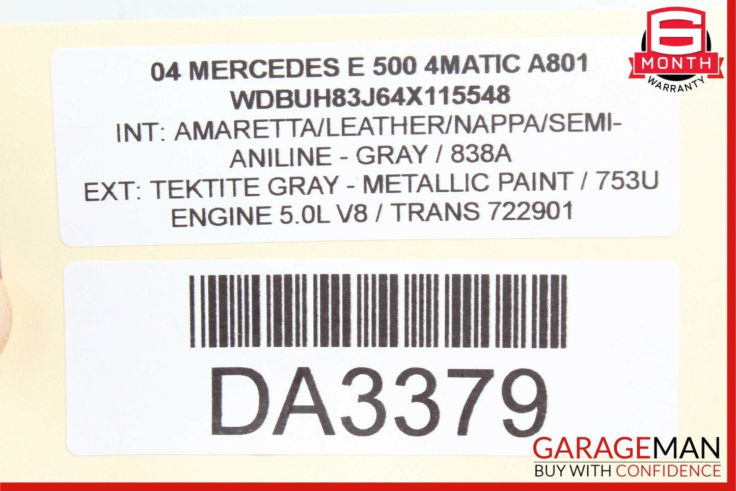 03-06 Mercedes W211 E500 Rear Right Door Control Module 2118201626 OEM
