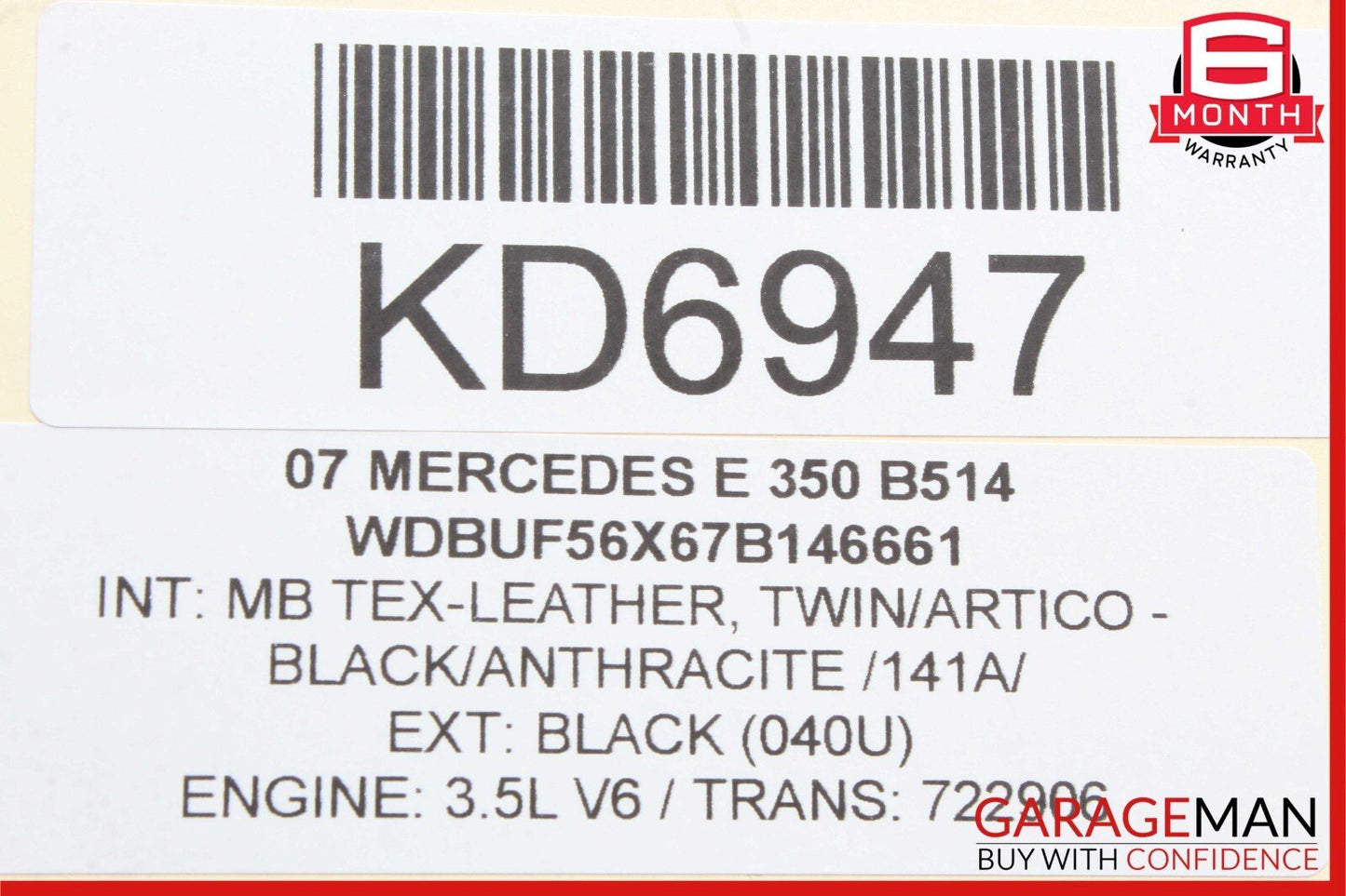 05-12 Mercedes W211 E350 C350 R350 Fuel Injector Rail w/ Fuel Injectors OEM