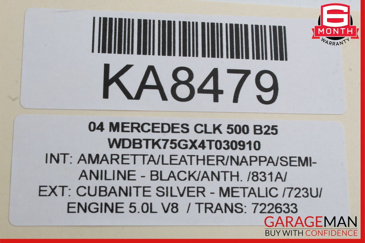 03-09 Mercedes W209 CLK500 Front Left Side Door Window Regulator Motor Unit
