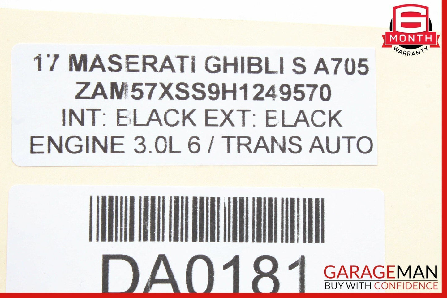 14-17 Maserati Ghibli Power Brake Booster Master Cylinder Reservoir Assembly OEM