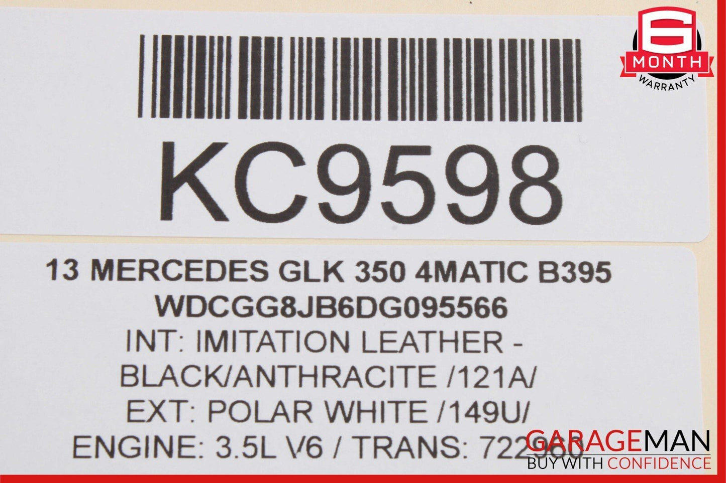 10-15 Mercedes X204 GLK350 GLK250 Rear Right Passenger Door Lock Latch Actuator