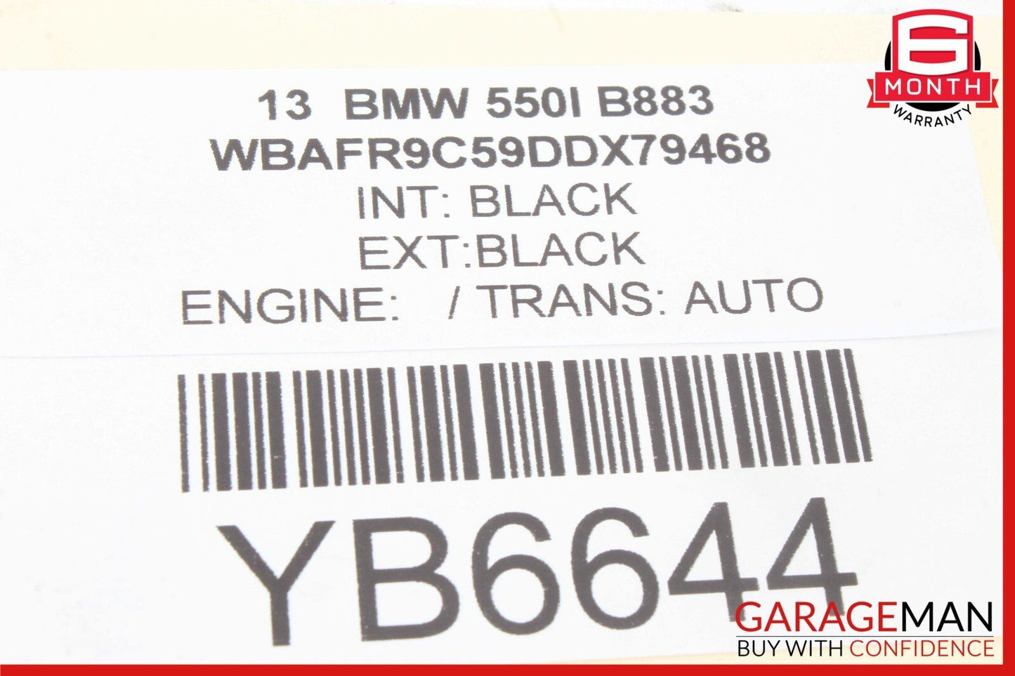 11-16 BMW 535i 550i Front Left Door Panel Trim 7225547