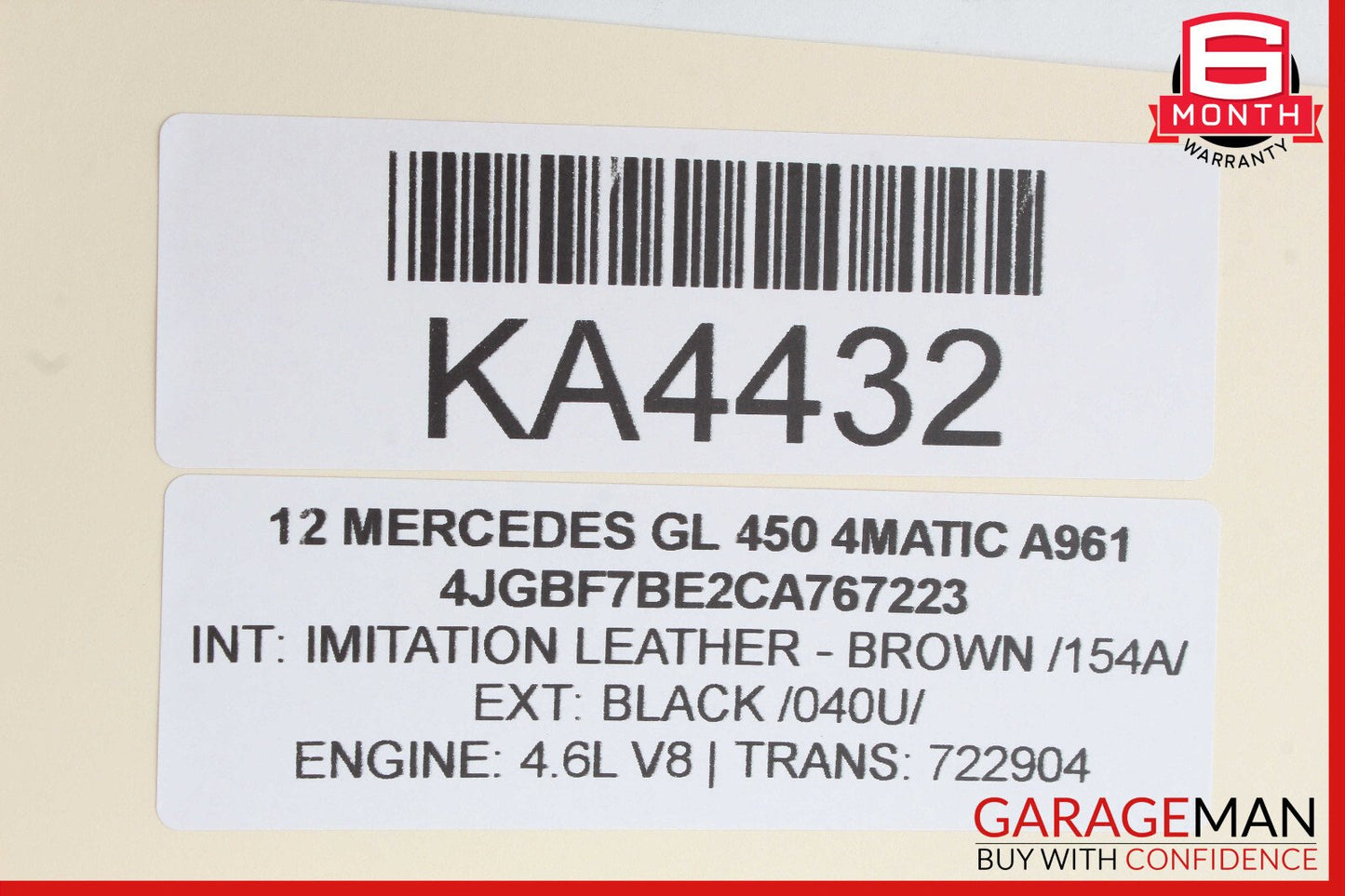 06-13 Mercedes X164 GL450 ML350 Front Left Driver Side Door Control Module OEM