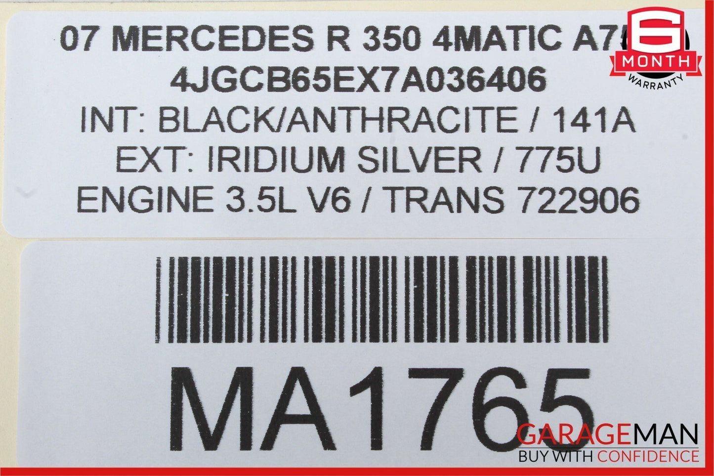 06-13 Mercedes R350 GL320 ML350 Front Left Driver Side Door Control Module Unit