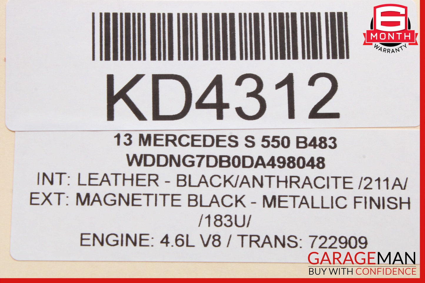 07-13 Mercedes W221 S550 S400 Rear Right or Left Side Door Control Module OEM